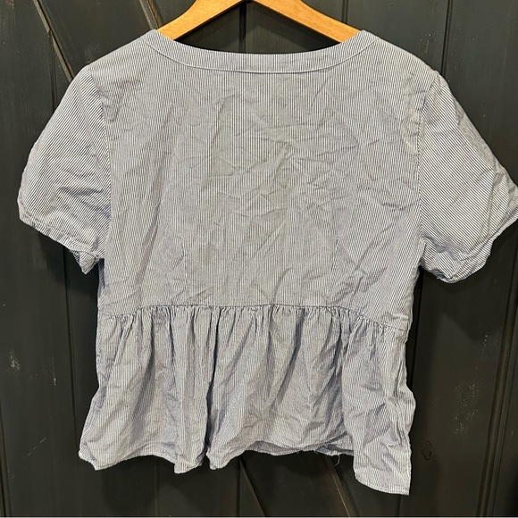 American Eagle Outfitters Women’s Boho Peplum Blouse, size large, Embroidered - Picture 4 of 6